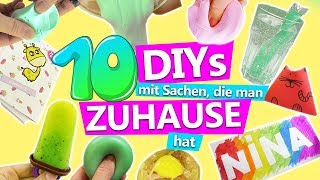 10 DIY IDEEN mit SACHEN die man ZUHAUSE hat  Ideen gegen Langeweile zuhause  DIY Club [upl. by Eylhsa]