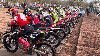 Hawkstone International 2024 Mx1 moto 2 start [upl. by Tnomad]