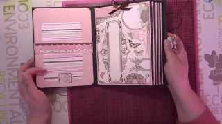 Tuto scrap  Journal intime  part 6 carnets et couverture [upl. by Raval]