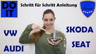 RADLAGER VORNE WECHSELN  TAUSCHEN BEI AUDI VW SKODA SEAT 🔹 TUTORIAL 🔹 SCHRITT FÜR SCHRITT ANLEITUNG [upl. by Ryley]