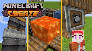 5 Super Easy ESSENTIAL absolute beginner contraptions for your Minecraft Create World [upl. by Rossie946]