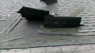 Nor easter storm Wind ripping away my roof shingles [upl. by Esille597]