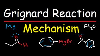 Grignard Reagent Synthesis Reaction Mechanism  Organic Chemistry [upl. by Cicenia]