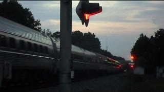 Amtrak Train The Silver Meteor Changes Signals [upl. by Gigi]