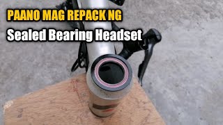 Paano mag repack ng sealed bearing headset ng mtb rb tutorial [upl. by Ahselaf833]