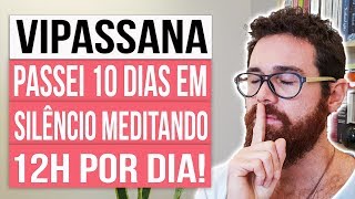 VIPASSANA MEDITAÇÃO  RETIRO DE SILÊNCIO DE 10 DIAS 🤫 [upl. by Eldwun]