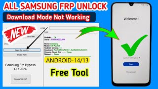 Samsung Frp Bypass 2024Android 1314 New Security 2024 JulyAugust100 Working Solution [upl. by Dud]