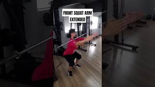 FRONT SQUAT ARM EXTENDED fitness academia [upl. by Ayouqes]