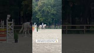 On a tous vécu ça 🤣 cheval equitation competition sport [upl. by Mariquilla]