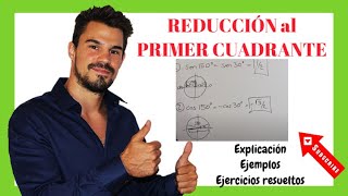 REDUCCIÓN AL PRIMER CUADRANTE  TRIGONOMETRÍA  PROFESOR OAK  EASY STUDY [upl. by Eiznekcm]