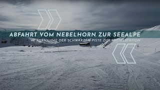 Snowboarding Descent  Abfahrt Oberstdorf vom Nebelhorn zur Seealpe mit dem Snowboard 4K  UHD [upl. by Schacker]