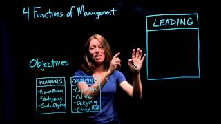 Leadership and Management  Part 3 of 4The Four Functions of Management [upl. by Hildie]