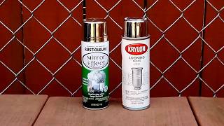 Krylon vs Rustoleum Mirror Spray Paint Comparison [upl. by Skippy86]