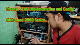 PFSENSE VLAN Implementation PFSENSE With CISCO 2960 Core switch [upl. by Gelman]