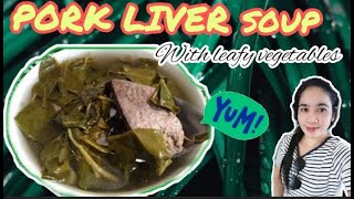 CHINESE WOLFBERRY SOUP WITH PORK LIVERCHINESE SOUPHEALTHY SOUP [upl. by Gannie]