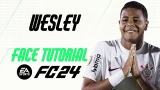 EA FC 24  WESLEY FACE TUTORIAL  STATS CORINTHIANS [upl. by Yauqaj317]