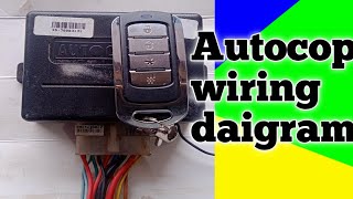 Autocop remote center lock wiring daigram autocop remote [upl. by Anomer]