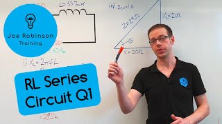 How to Calculate Inductive Reactance amp Impedance for a Resistor amp an Inductor connected in Series Q1 [upl. by Amberly]