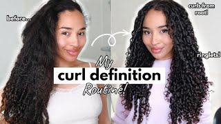 My Styling Routine for Ultra Defined Curls  Ringlets amp Curly Roots [upl. by Neiluj137]