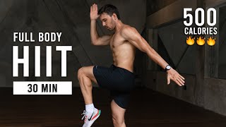 30 Min Intense HIIT Workout For Fat Burn amp Cardio No Equipment No Repeats [upl. by Bowler]