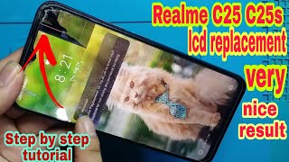 Realme C25 C25s Lcd Screen Replacement and Disassembly  Step by Step Tutorial realmephone [upl. by Chlo]