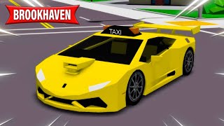 TAXI SUPER DEPORTIVO en BROOKHAVEN 😎🚕 [upl. by Kenimod]