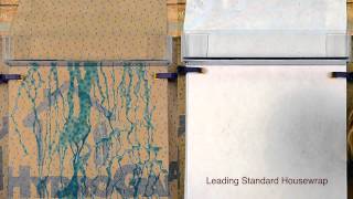 HydroGap® Drainable Housewrap vs Standard Housewrap Drainage Comparison [upl. by Averill]