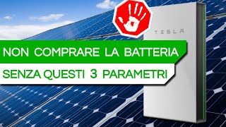 BATTERIA DI ACCUMULO  3 dettagli tecnici per SCEGLIERE quella GIUSTA [upl. by Petersen]