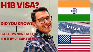 What is a H1B VISA   Profit vs NonProfit  My H1B Journey h1b h1bvisa uscis usa india [upl. by Solita360]