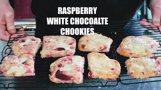 Raspberry White Chocolate Cookies [upl. by Shirleen]