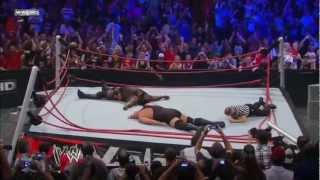 Big Show and Mark Henry break the ringmp4 [upl. by Eenolem]