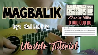 MAGBALIK by Callalily Ukulele Tutorial EASY CHORDS  lyrics  JTUV [upl. by Aihsenad]