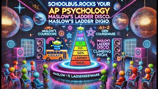 SchoolBusRocks Your AP Psychology  GEN Maslows Ladder Disco Climbing High  Alexander The Great [upl. by Eilatam913]