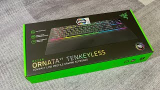 Razer Ornata V3 Tenkeyless Gaming Keyboard Unboxing  Typing Sound  Razer Synapse Software [upl. by Eniad338]