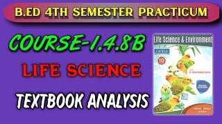 Textbook analysis bed practicum life science  Course148B  bed 4th sem practicum [upl. by Sherman602]