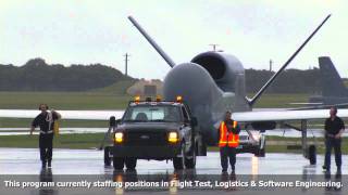 RQ4 Global Hawk lands in Guam [upl. by Ebsen497]