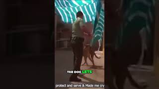 Police Officer SAVES Tied Up Dog savedogs dogs heroic cccc [upl. by Lednam]