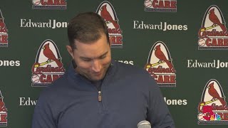 Adam Wainwright lets Yadier Molina facetime cameo his interview [upl. by Pritchett]