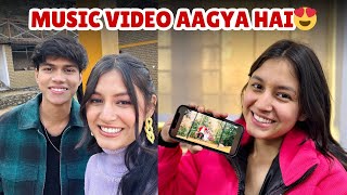 Finally Music video with adarshuc💞Family amp friends ka reaction🥺❤️Kanika Devrani [upl. by Minta]