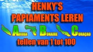 Papiaments leren  Les 02 tellen van 1 tot 100  Henkys Papiaments  Papiamentu  Papiamento [upl. by Blodgett]