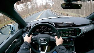 2024 Audi Q3 S Line 45 TFSI  First Person POV Test Drive [upl. by Heath723]