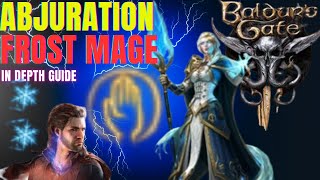 BEST Abjuration Wizard  Frost Mage Pacifist Build  SOLO Tactician  Baldurs Gate 3 Guide [upl. by Cullie]