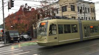 Seattle Streetcar in Testing No Wires [upl. by Aerdnat]