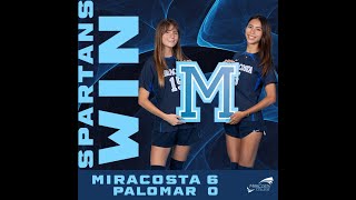 MiraCosta College WSOC v Palomar [upl. by Astiram474]