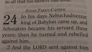 2kING Ch24 JUDAHTAKEN CAPTIVE📖Bible Study 🛌B4 join us Day7 FaithStructure GOD2024 [upl. by Eiryk]