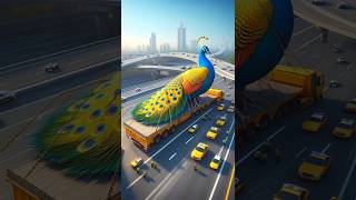 ❤️ Evolution of Catapillar Big yellow Peacock Transporting In Truck 🥰 3 cat cute love shorts [upl. by Dachia]