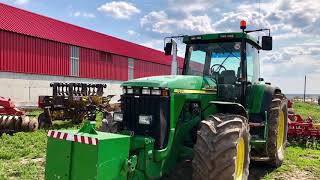 John Deere 8410 amp Pottinger Terradisc 5m [upl. by Mabel]