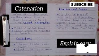 CatenationClass 10Chemistry [upl. by Wandy]