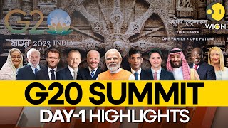 G20 Summit 2023 Key takeaways from the Day 1 of the G20 Summit  WION Originals [upl. by Esiuolyram6]