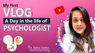 A day in the life of a Psychologist in Hindi  Indian Clinical Psychologist Routine  First Vlog [upl. by Aliuqat189]